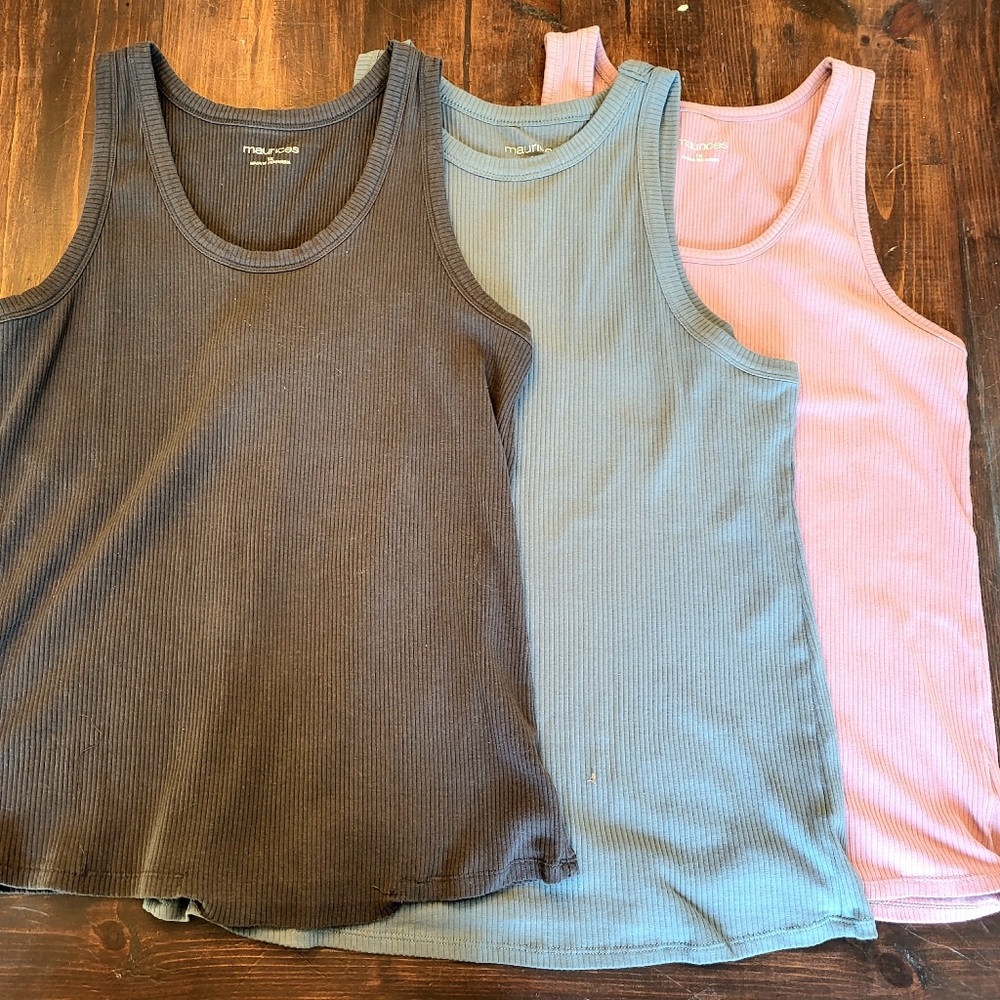 3 Maurices tank tops
